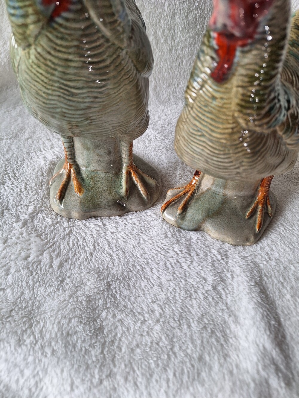 Vintage Madeline Originals California Ceramic Rooster Hen Figurine Pair USA - Picture 10 of 16